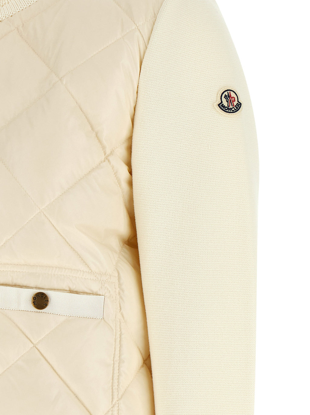 Moncler Two-material Padded Cardigan