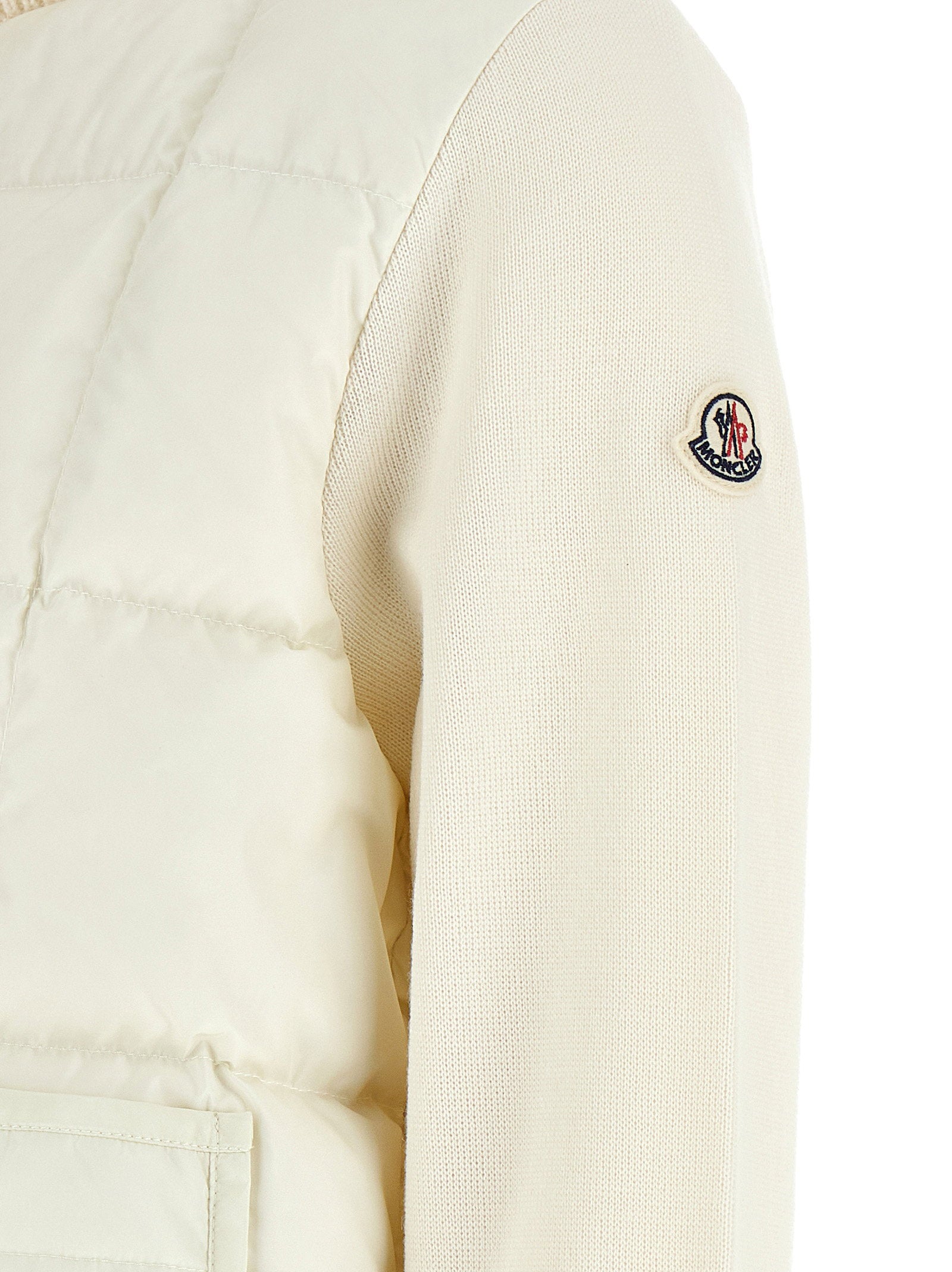 Moncler Two-material Padded Cardigan