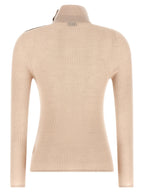Moncler Textured Wool Turtleneck Sweater