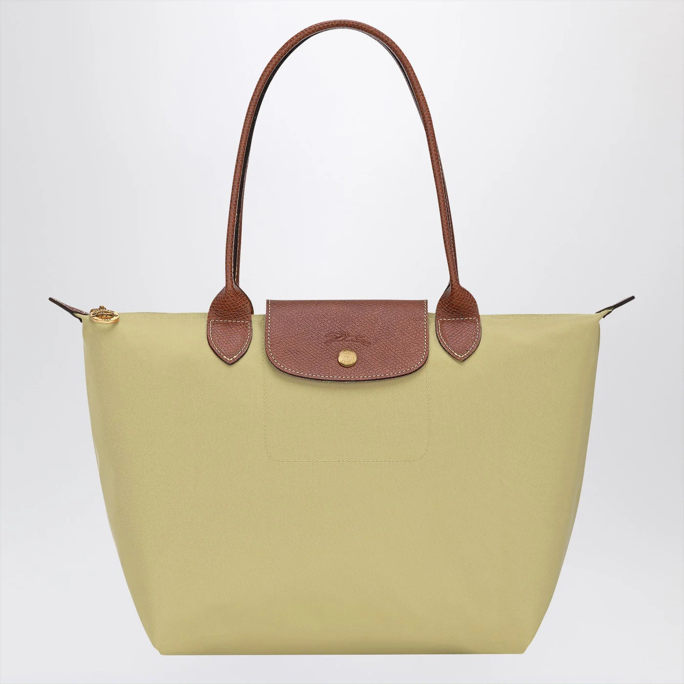 Longchamp Pistachio coloured Le Pliage Original M bag