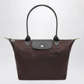 Longchamp Mocha coloured Le Pliage Green M bag