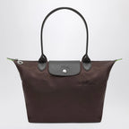 Longchamp Mocha coloured Le Pliage Green M bag