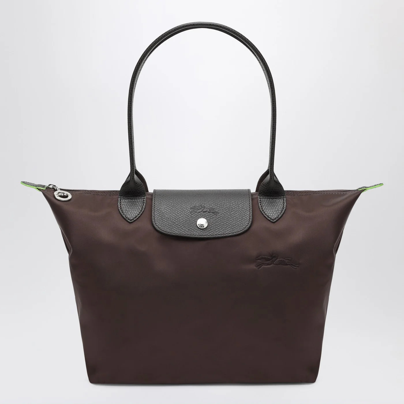Longchamp Mocha coloured Le Pliage Green M bag