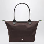 Longchamp Mocha coloured Le Pliage Green M bag