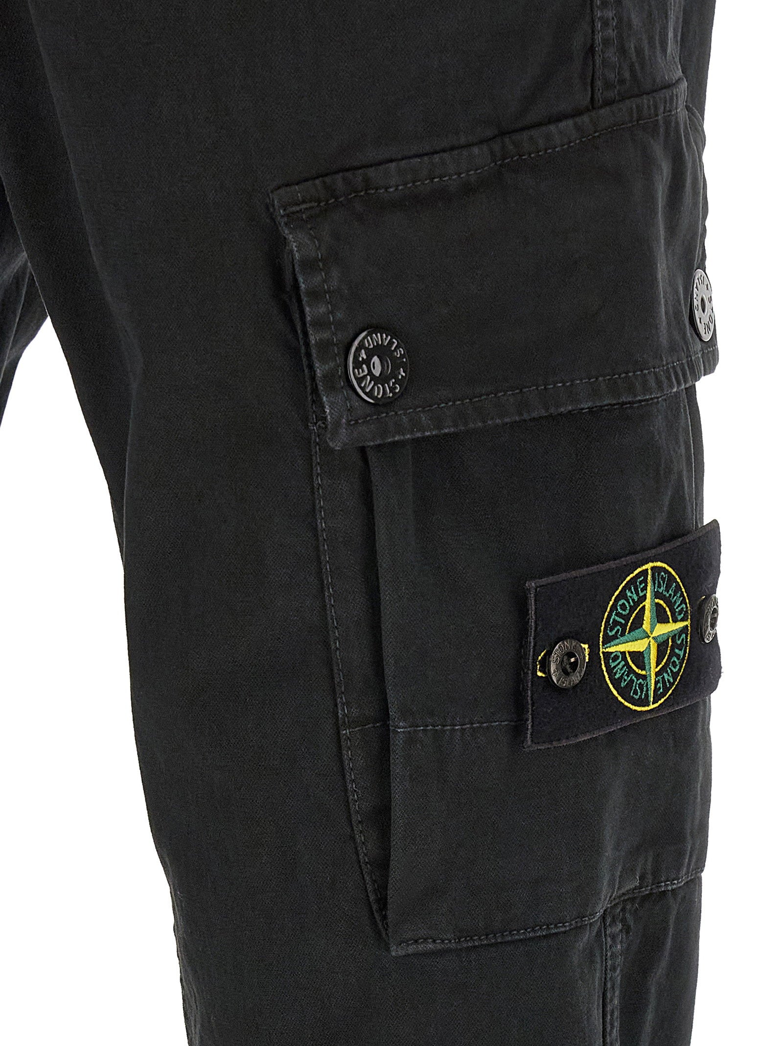 Stone Island 3100034 Cargo Pants With Logo Badge
