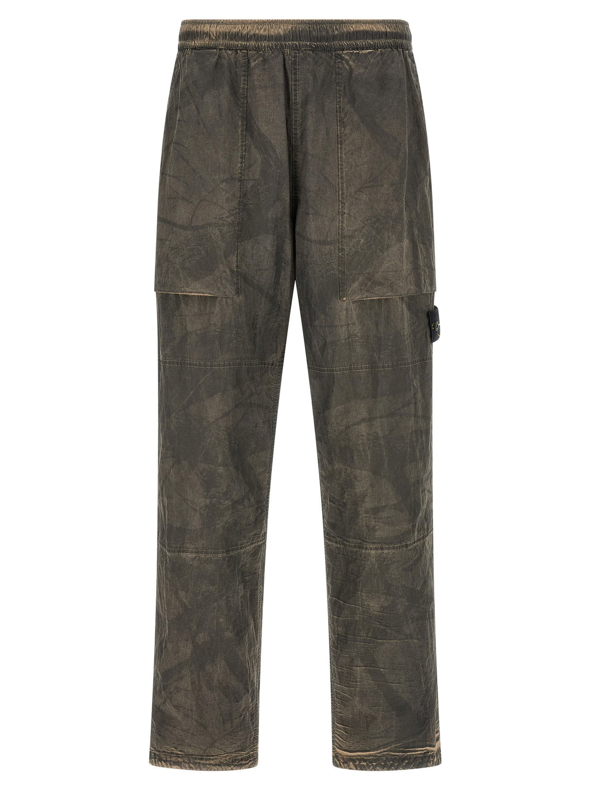 Stone Island Printed Pants With Logo Badge