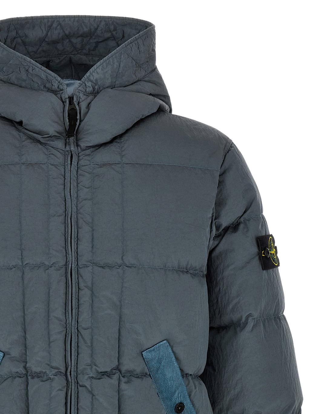 Stone Island Crumpled Effect Down Jacket
