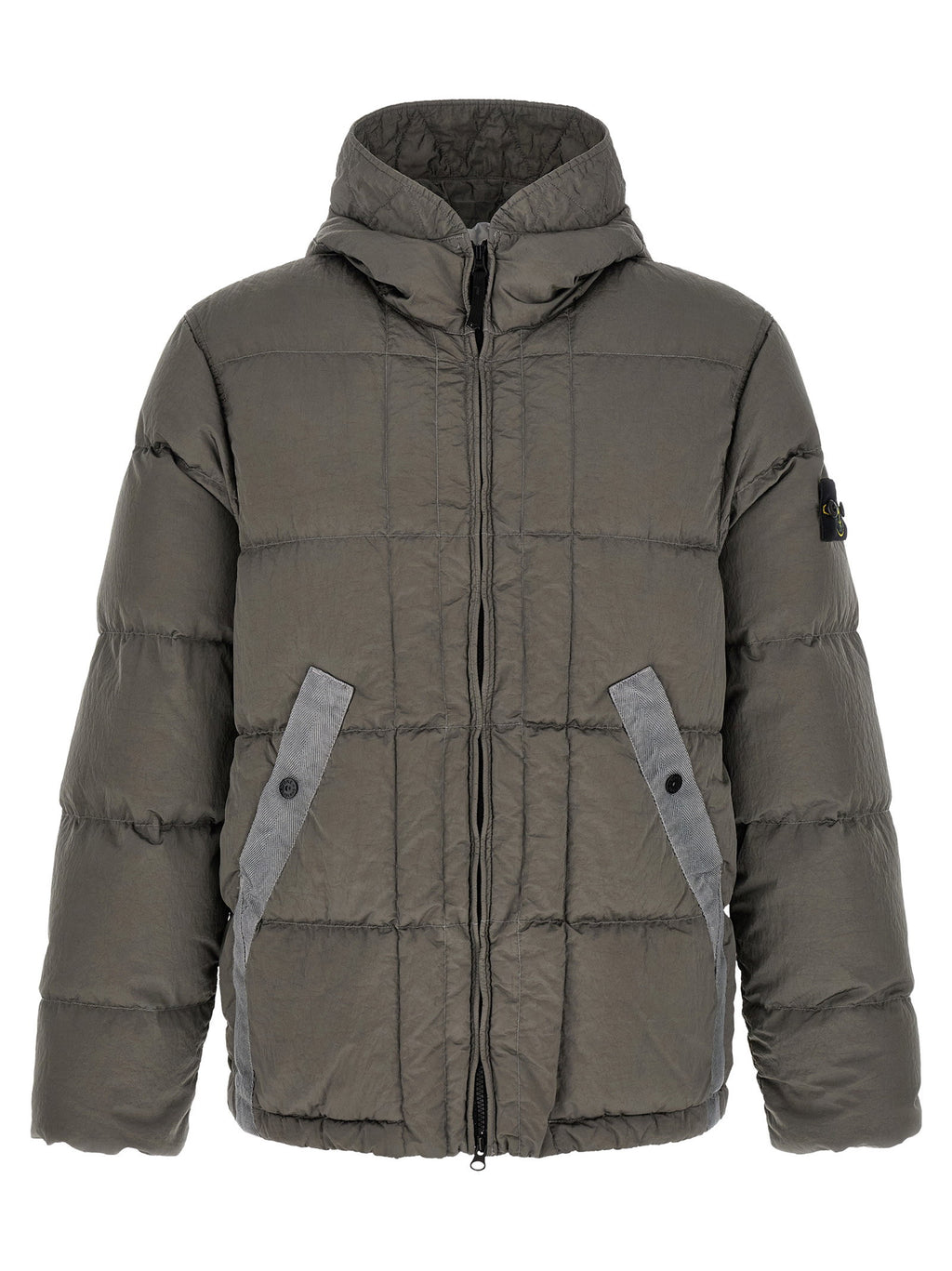 Stone Island Crumpled Effect Down Jacket