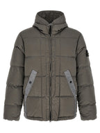 Stone Island Crumpled Effect Down Jacket