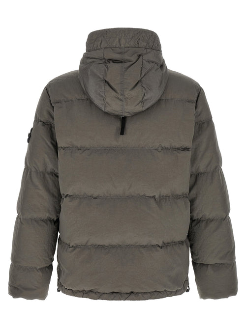 Stone Island Crumpled Effect Down Jacket