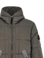 Stone Island Crumpled Effect Down Jacket