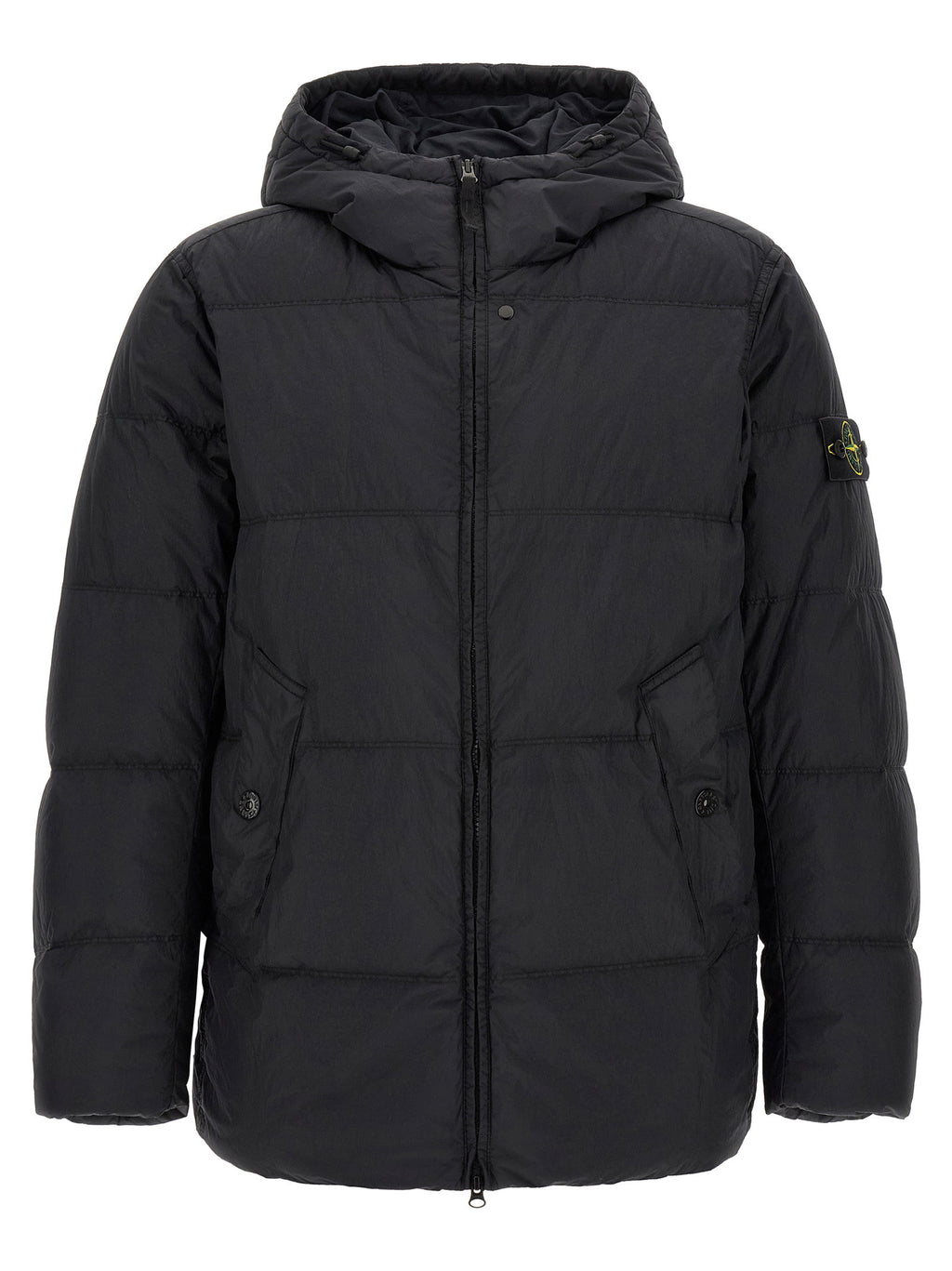 Stone Island Ruffled Effect Down Jacket