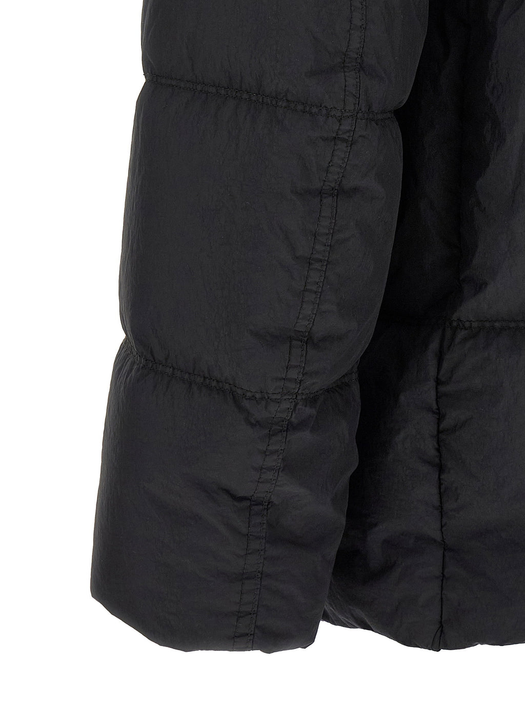 Stone Island Ruffled Effect Down Jacket