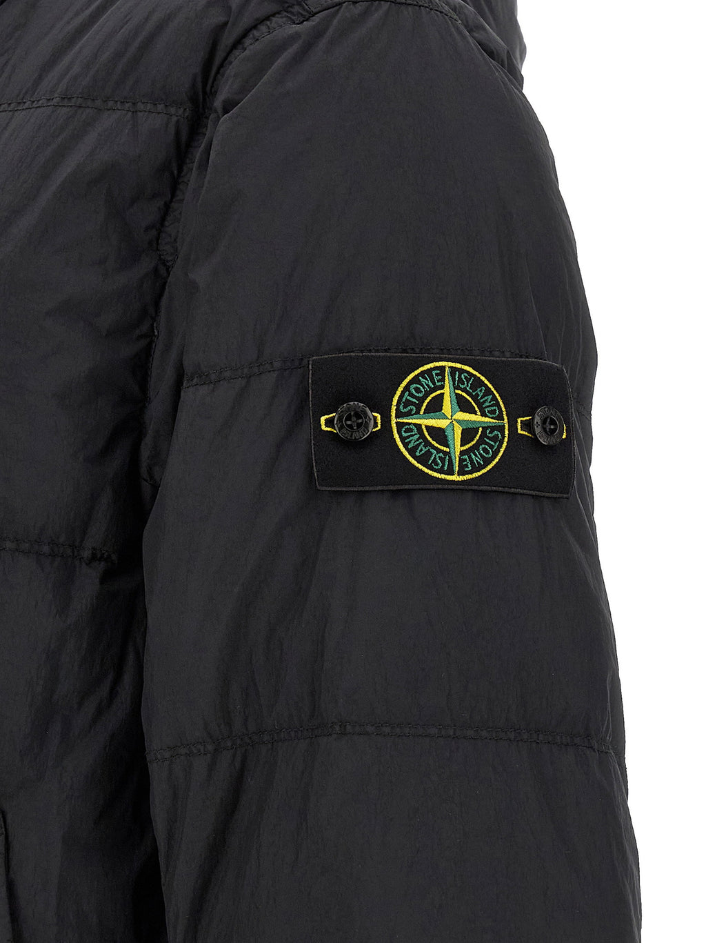 Stone Island Ruffled Effect Down Jacket
