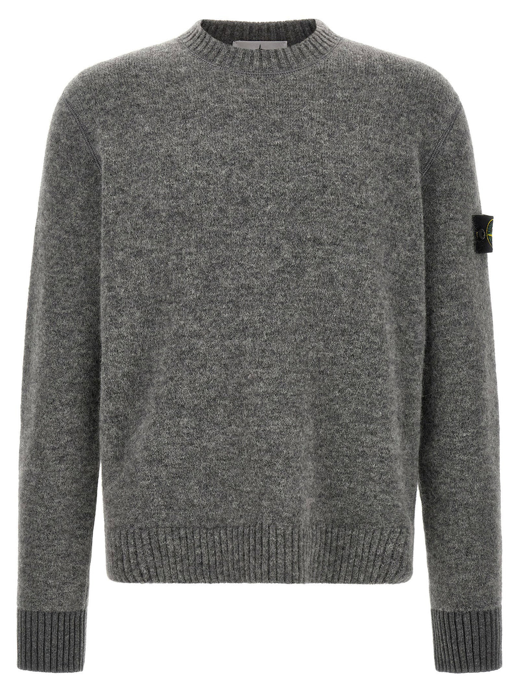 Stone Island 5100050 Crew Neck Sweater With Logo Badge