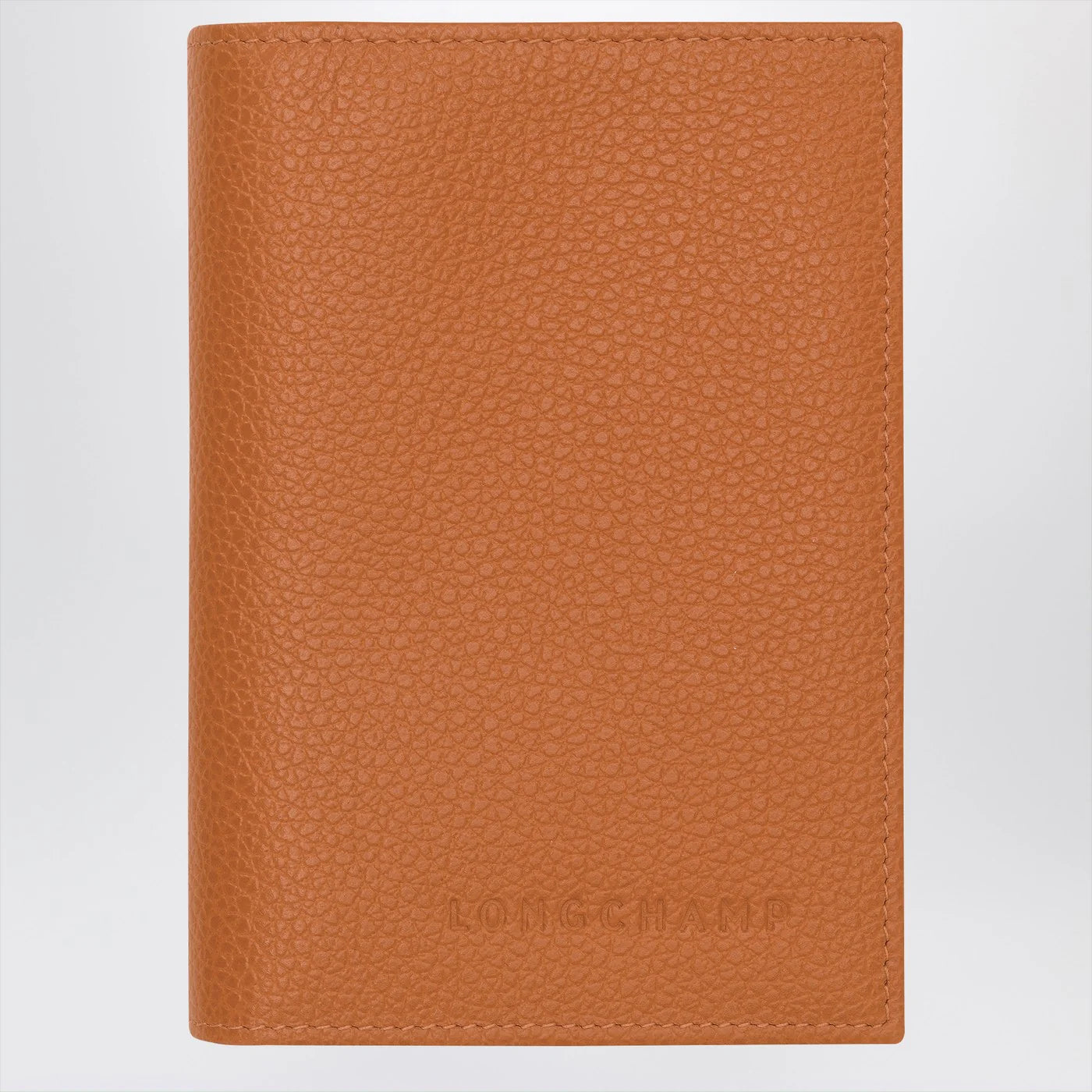 Longchamp Le Foulonné amber-coloured passport case
