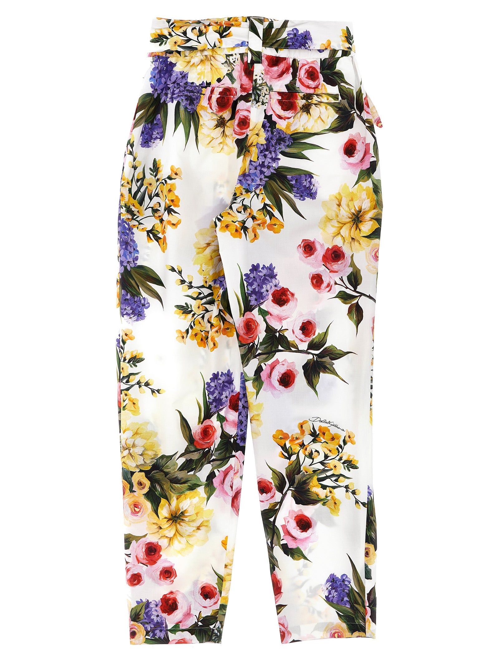 Dolce & Gabbana Floral Print Trousers