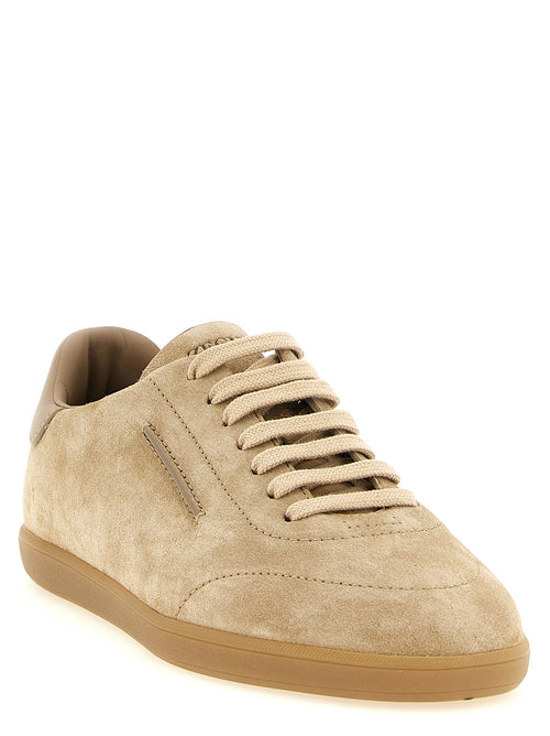 Zegna Low-top Suede Sneakers