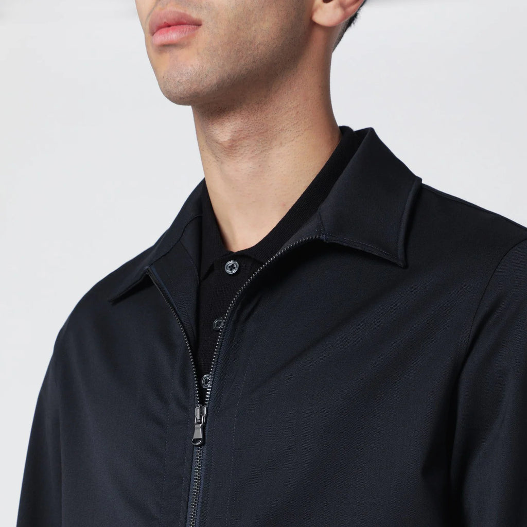 Santaniello Blue wool-blend suit