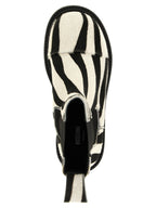 Moschino Zebra Pony Ankle Boots