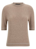 Fabiana Filippi Gauze Platinum Sweater