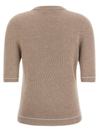 Fabiana Filippi Gauze Platinum Sweater