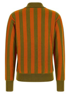 Alberto Biani Striped Knit Polo Shirt