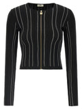 Elisabetta Franchi Cropped Knit Cardigan