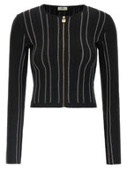Elisabetta Franchi Cropped Knit Cardigan