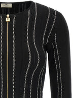 Elisabetta Franchi Cropped Knit Cardigan