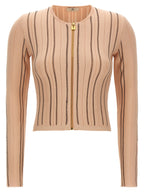 Elisabetta Franchi Cropped Knit Cardigan