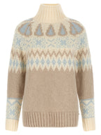 Herno Wool And Cashmere Sweater With Intarsia