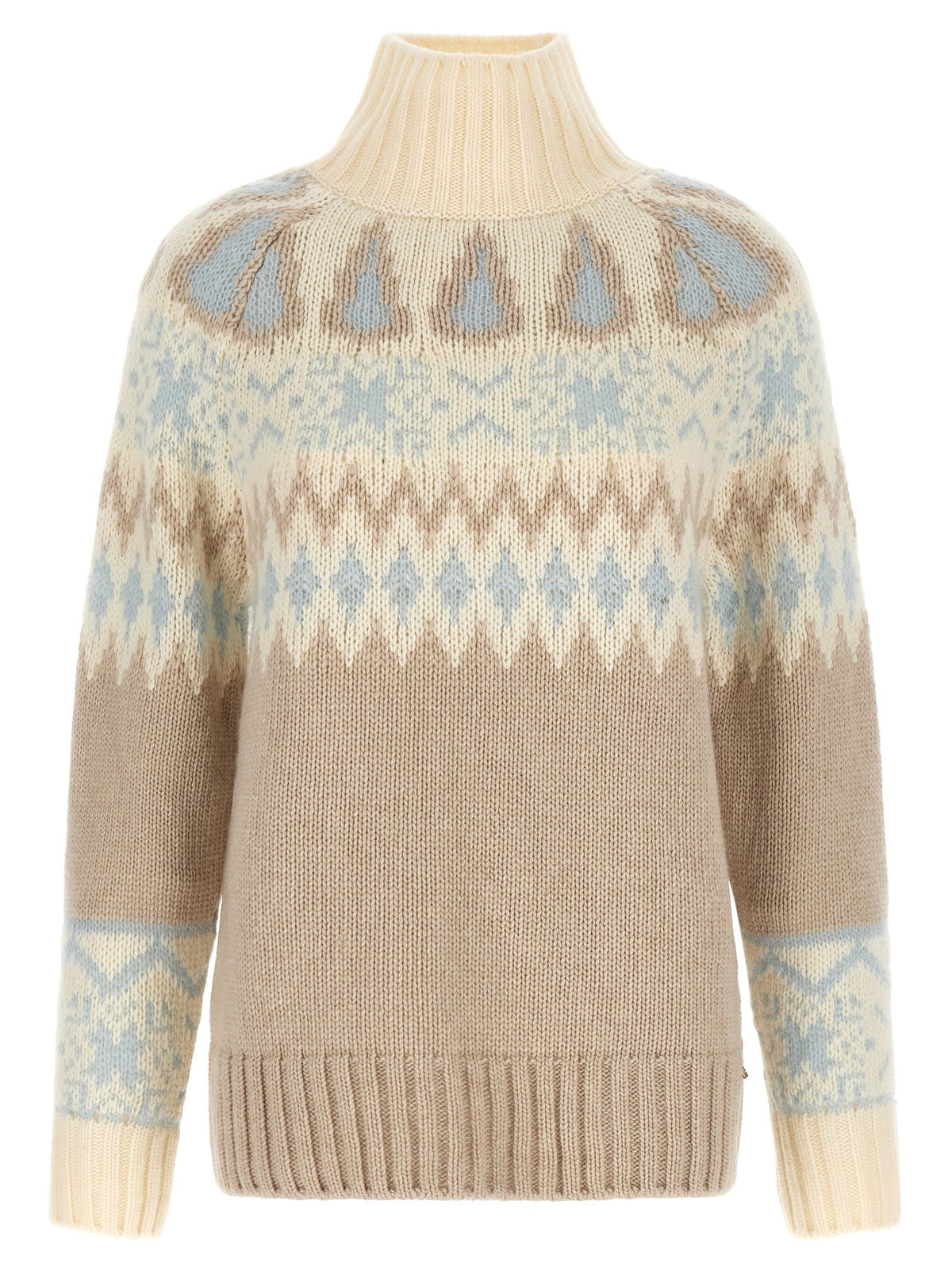 Herno Wool And Cashmere Sweater With Intarsia
