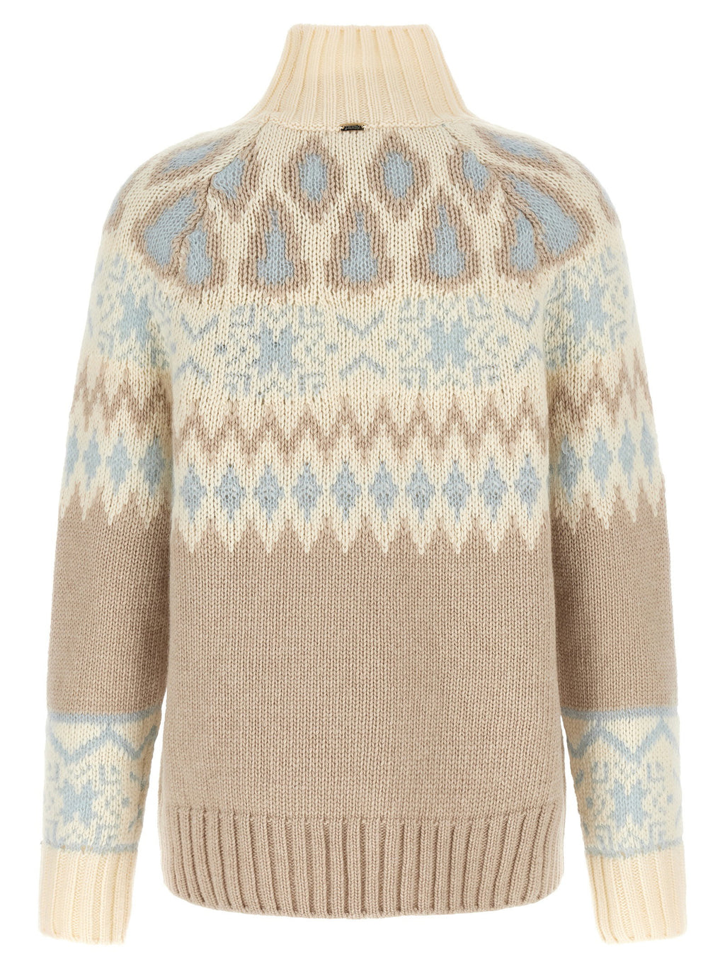 Herno Wool And Cashmere Sweater With Intarsia
