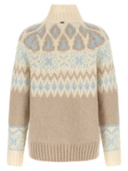 Herno Wool And Cashmere Sweater With Intarsia