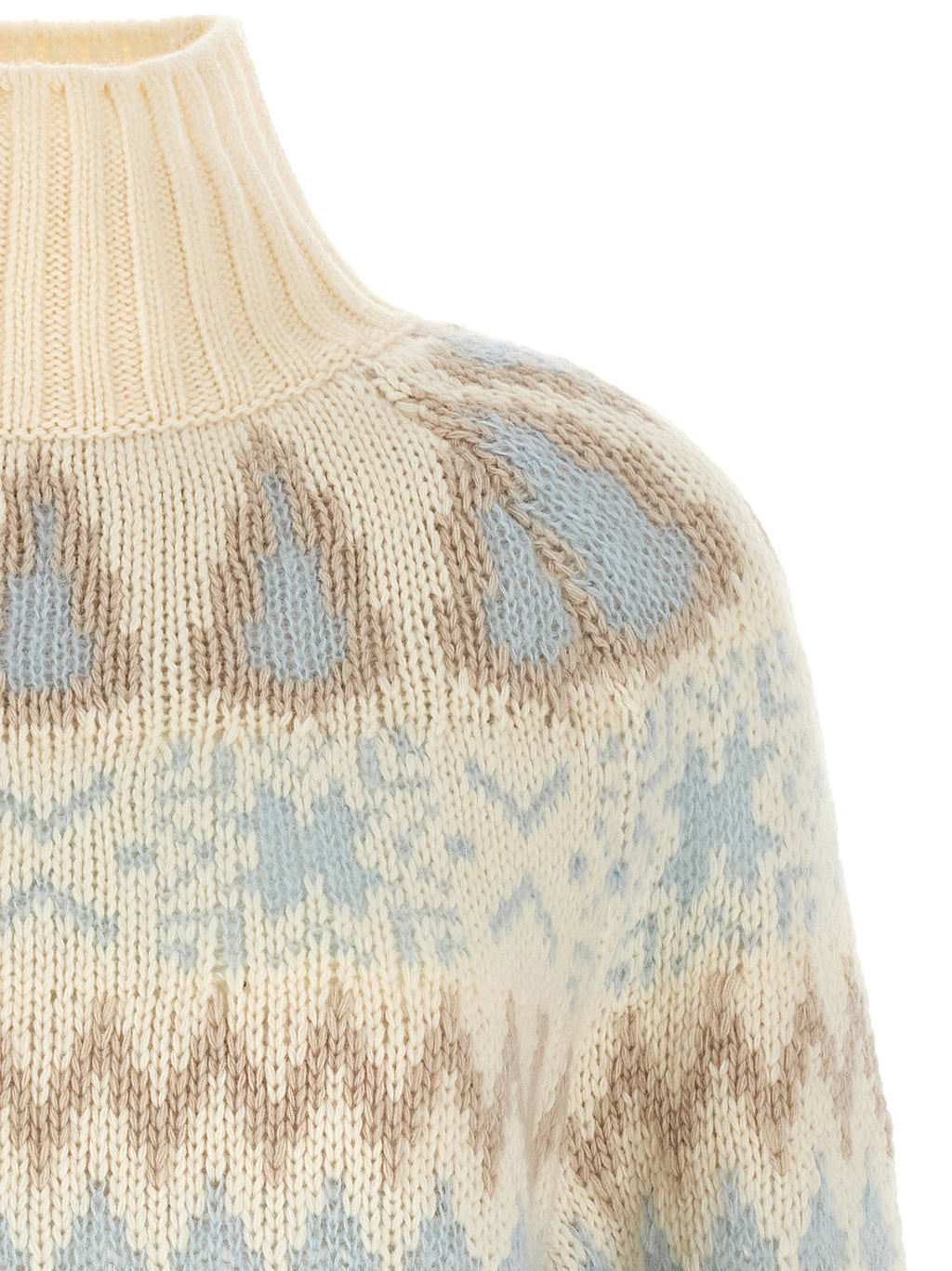 Herno Wool And Cashmere Sweater With Intarsia