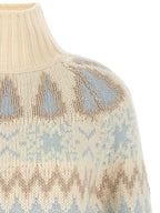 Herno Wool And Cashmere Sweater With Intarsia