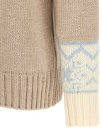 Herno Wool And Cashmere Sweater With Intarsia