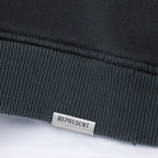 Represent Washed-effect black cotton sweatshirt