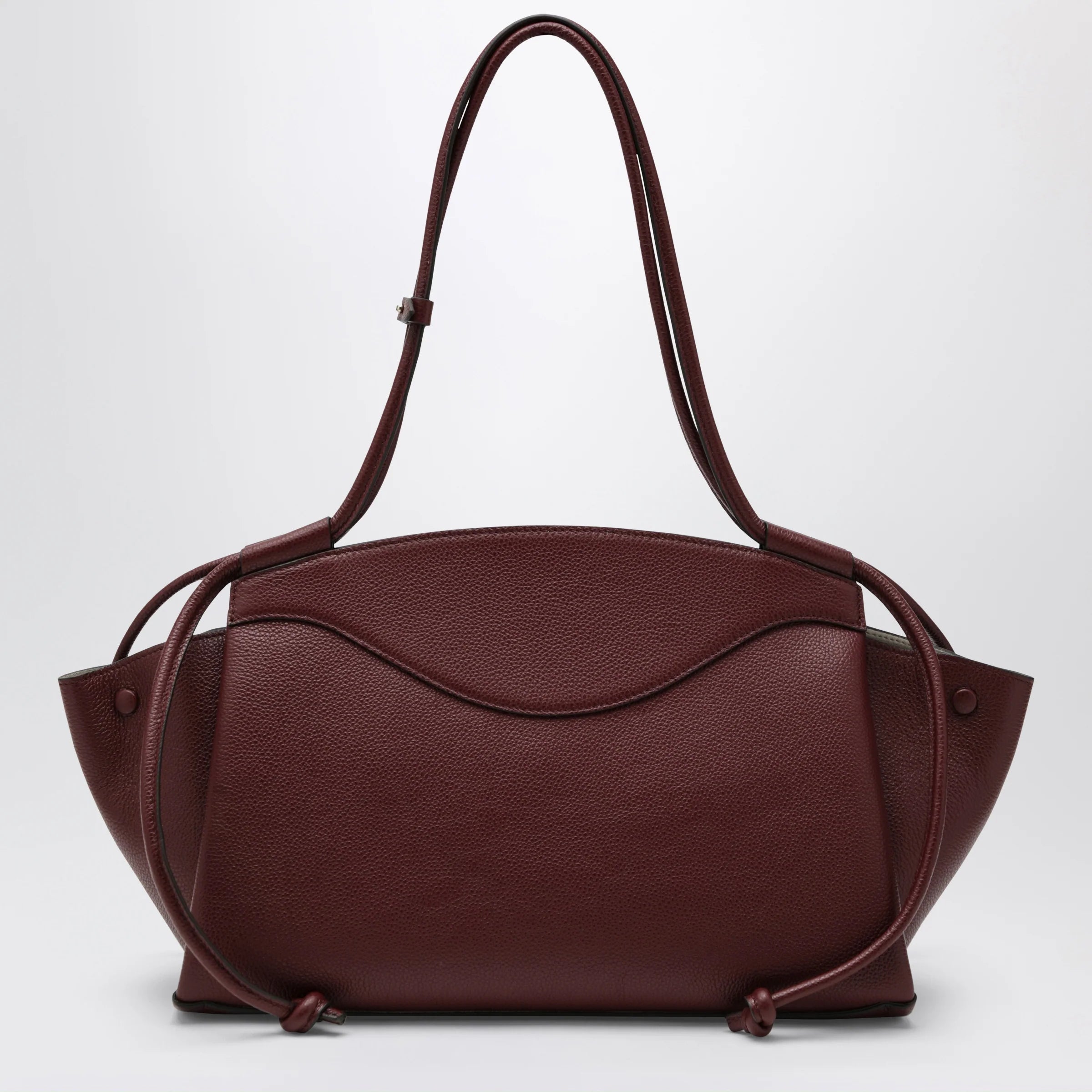 NOESI Molly plum-colored bag in grained leather
