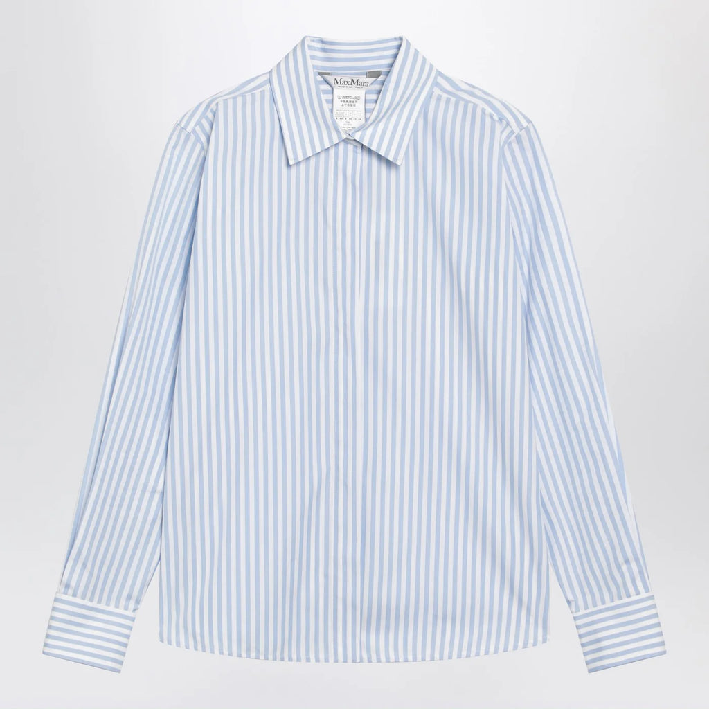 Max Mara White/light blue striped shirt