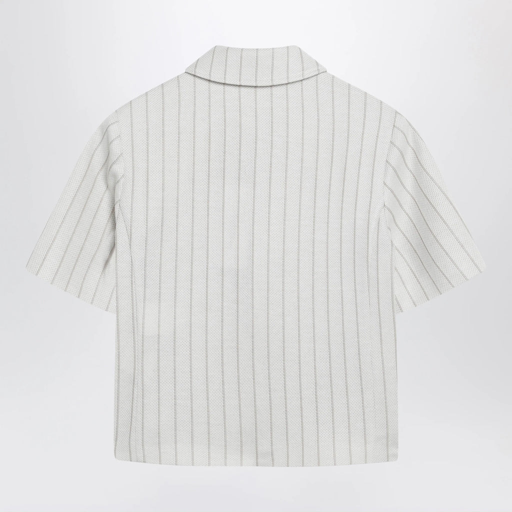 Max Mara Pinstripe piqué jersey jacket