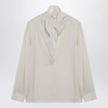 Max Mara Ivory silk charmeuse blouse