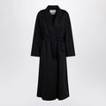 Max Mara Navy cashmere wrap coat