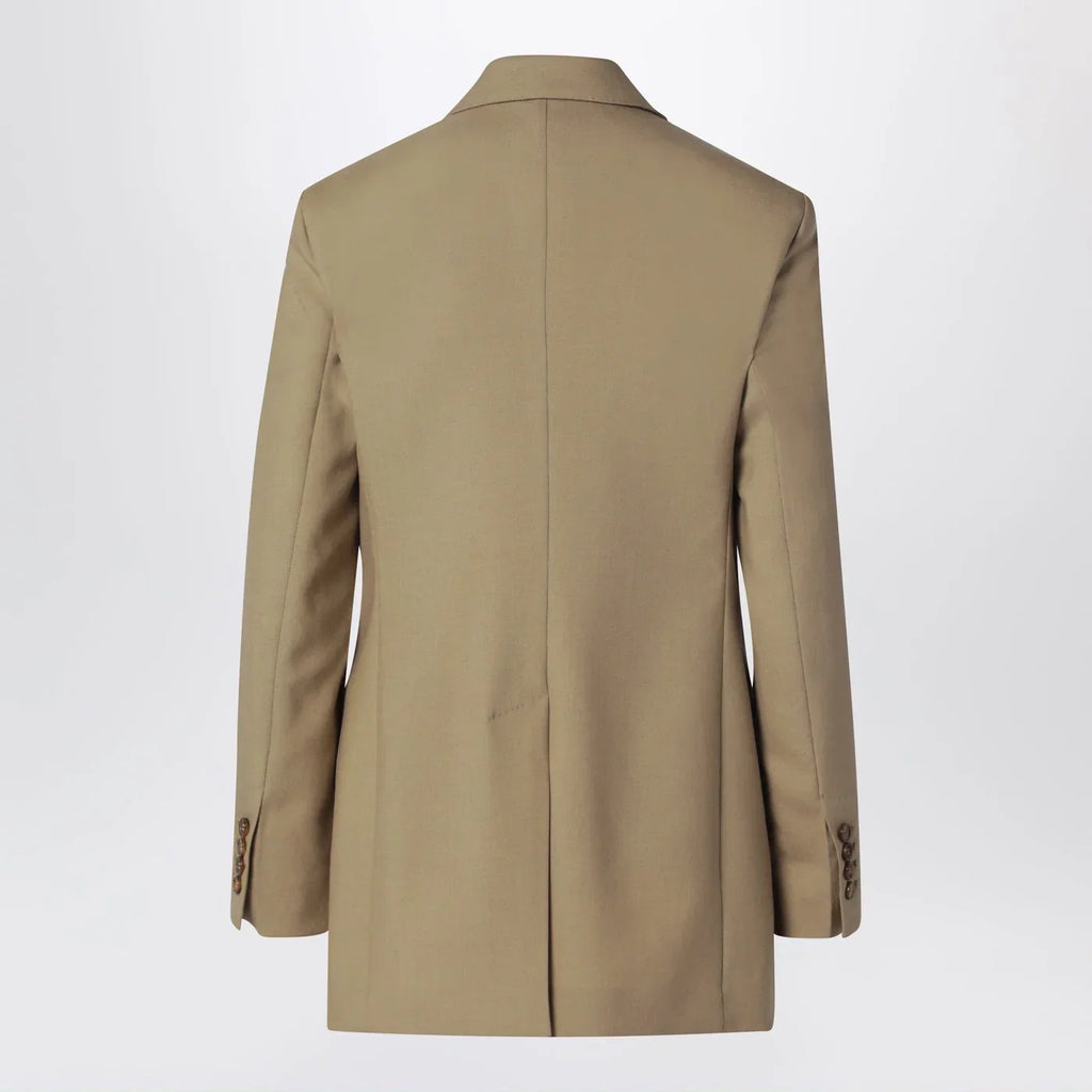 Max Mara Camel wool-blend double-breasted jacket