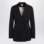Max Mara Blue double-breasted wool jacket