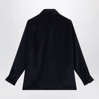 Max Mara Navy blue silk shirt
