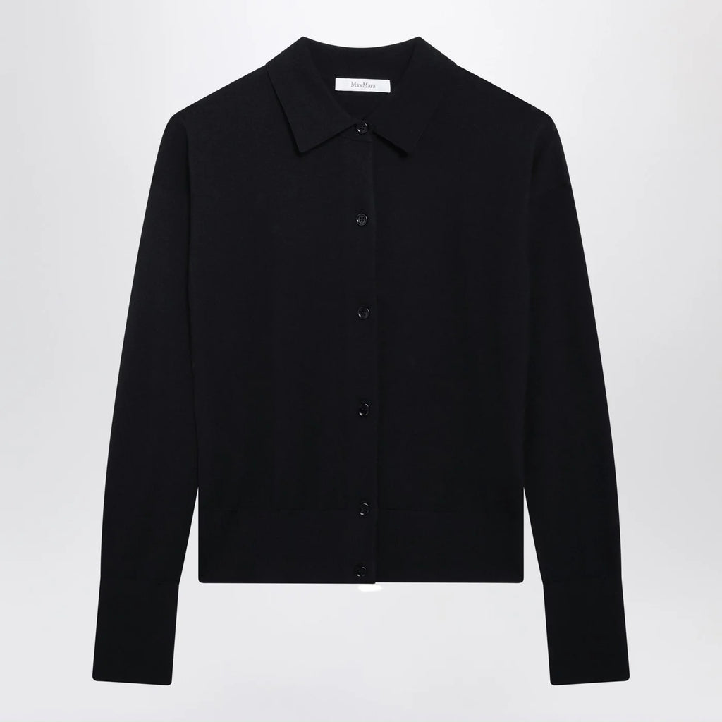 Max Mara Navy wool-blend cardigan