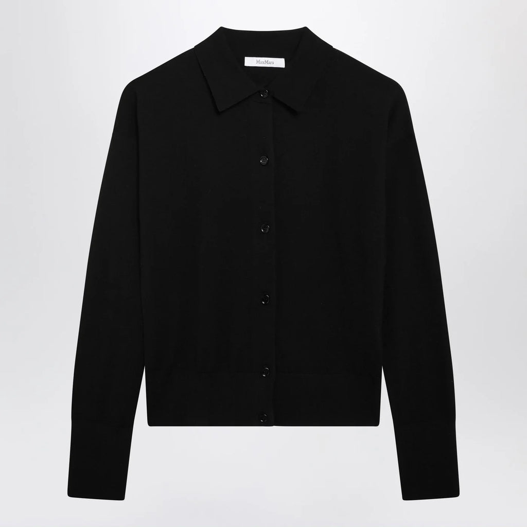 Max Mara Black wool-blend cardigan
