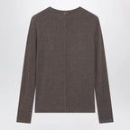 Max Mara Long-Sleeve T-Shirt in Dark Khaki Jersey